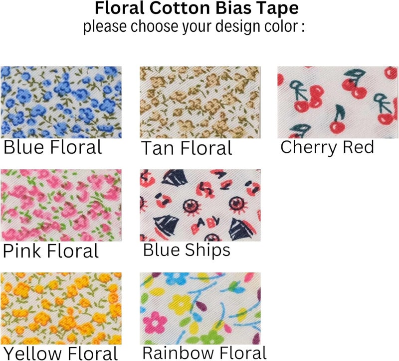Biyelli Cotton Fold Bias Binding Tape - 3/4 Inches (20mm) Wide - 27 Yards - Blue Ships Single Fold Cotton Fold Bias Binding Tape for Sewing Clothing DIY A5 - Image 3